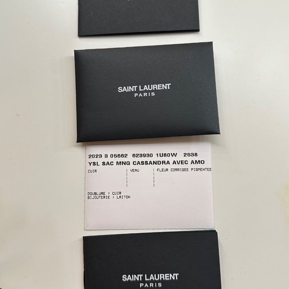Saint Laurent Cassandra Mini YSL Top-Handle Crossbody - Picture 6 of 6